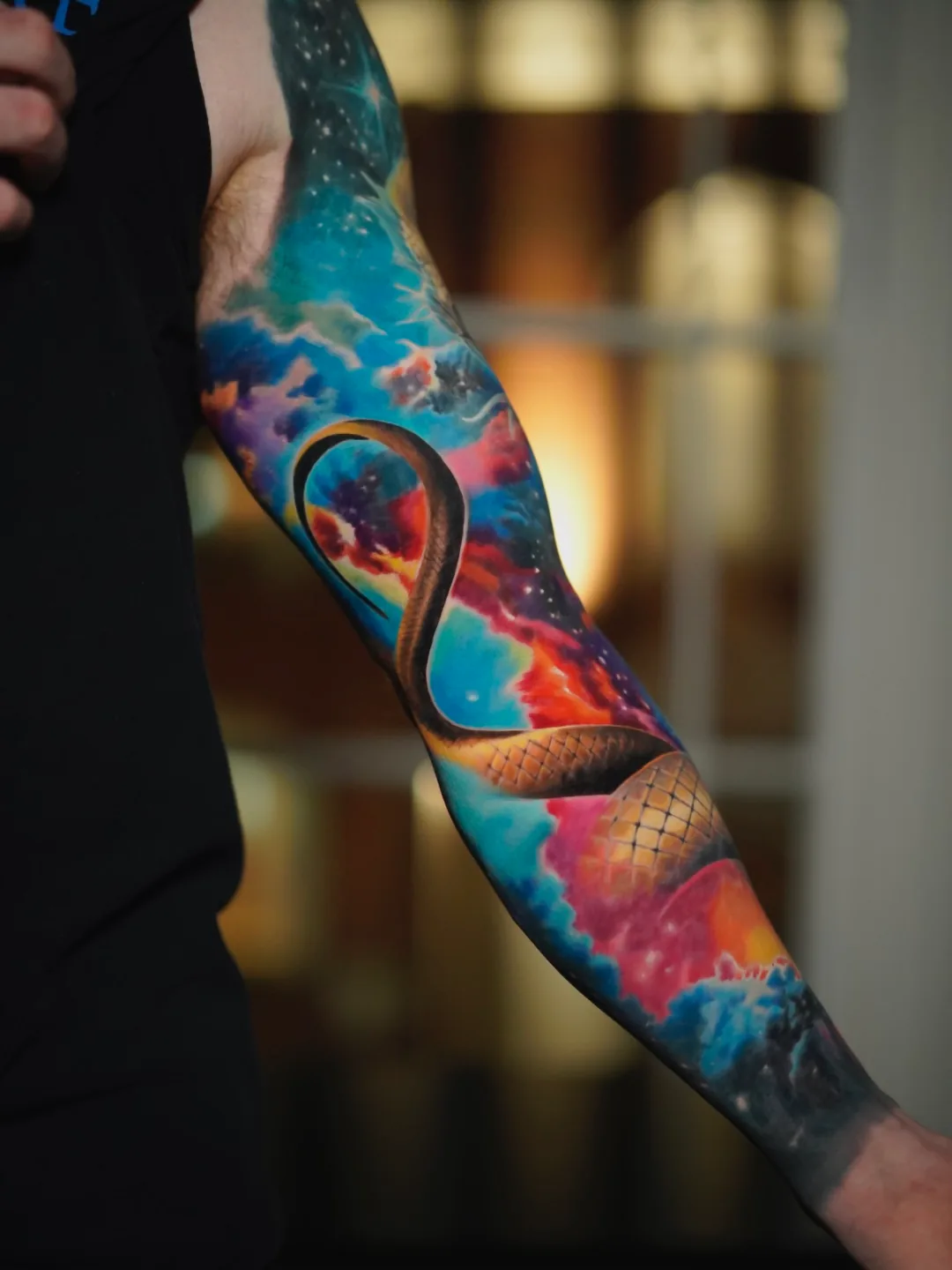 Chnoubis tattoo, detail 2