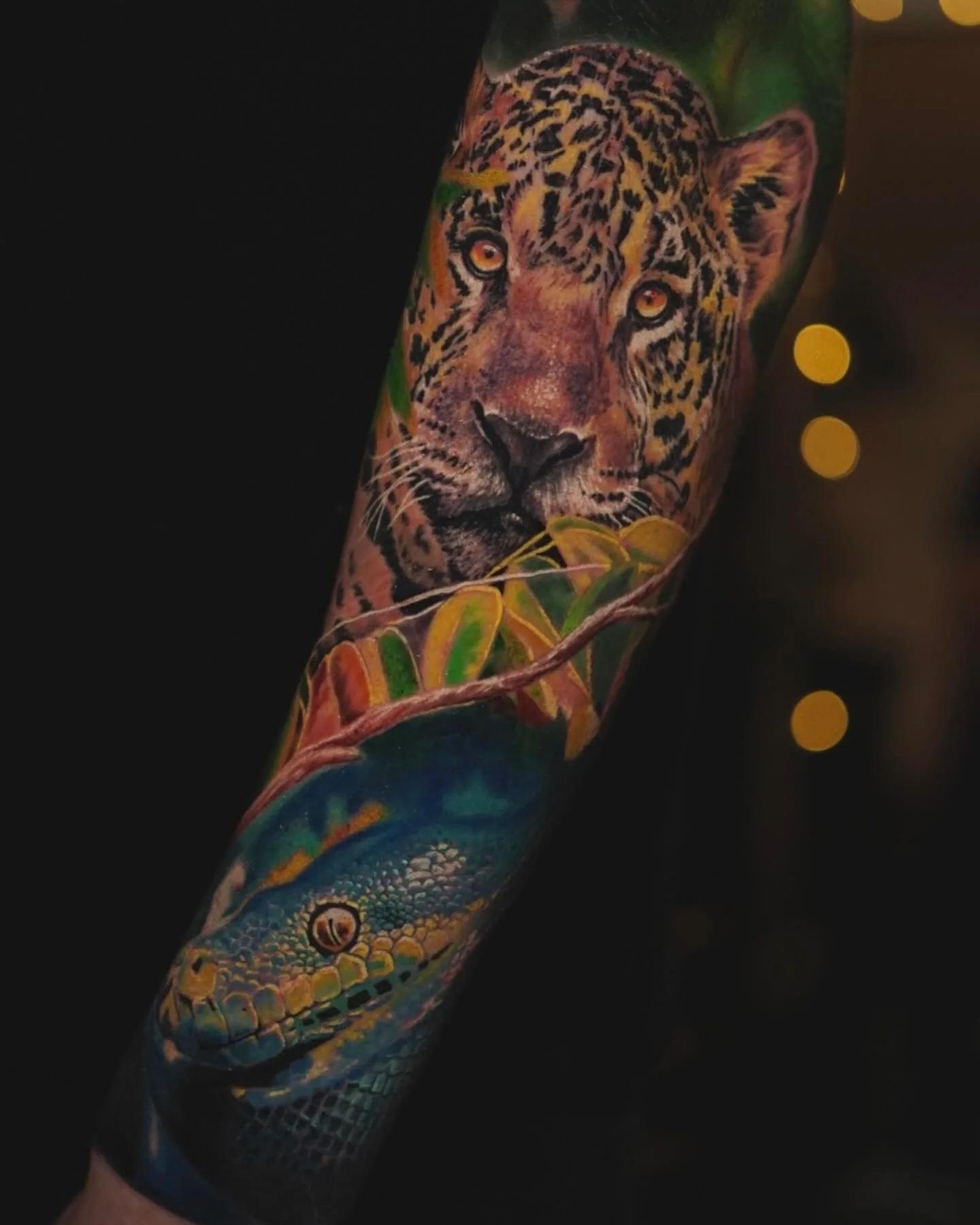 Rainforest Wildlife tattoo, detail 4