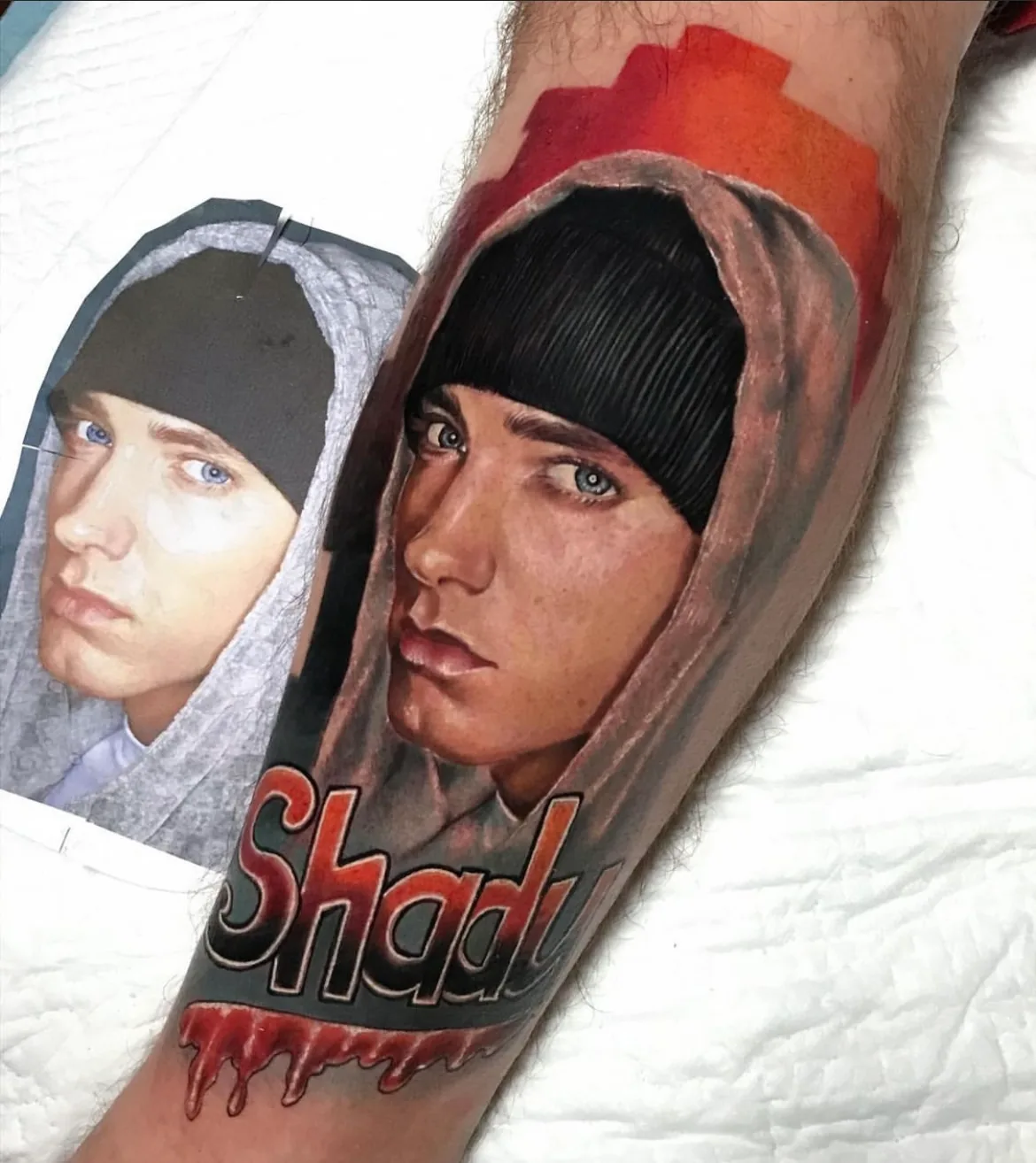 Professor & Berlin tattoo, detail 2
