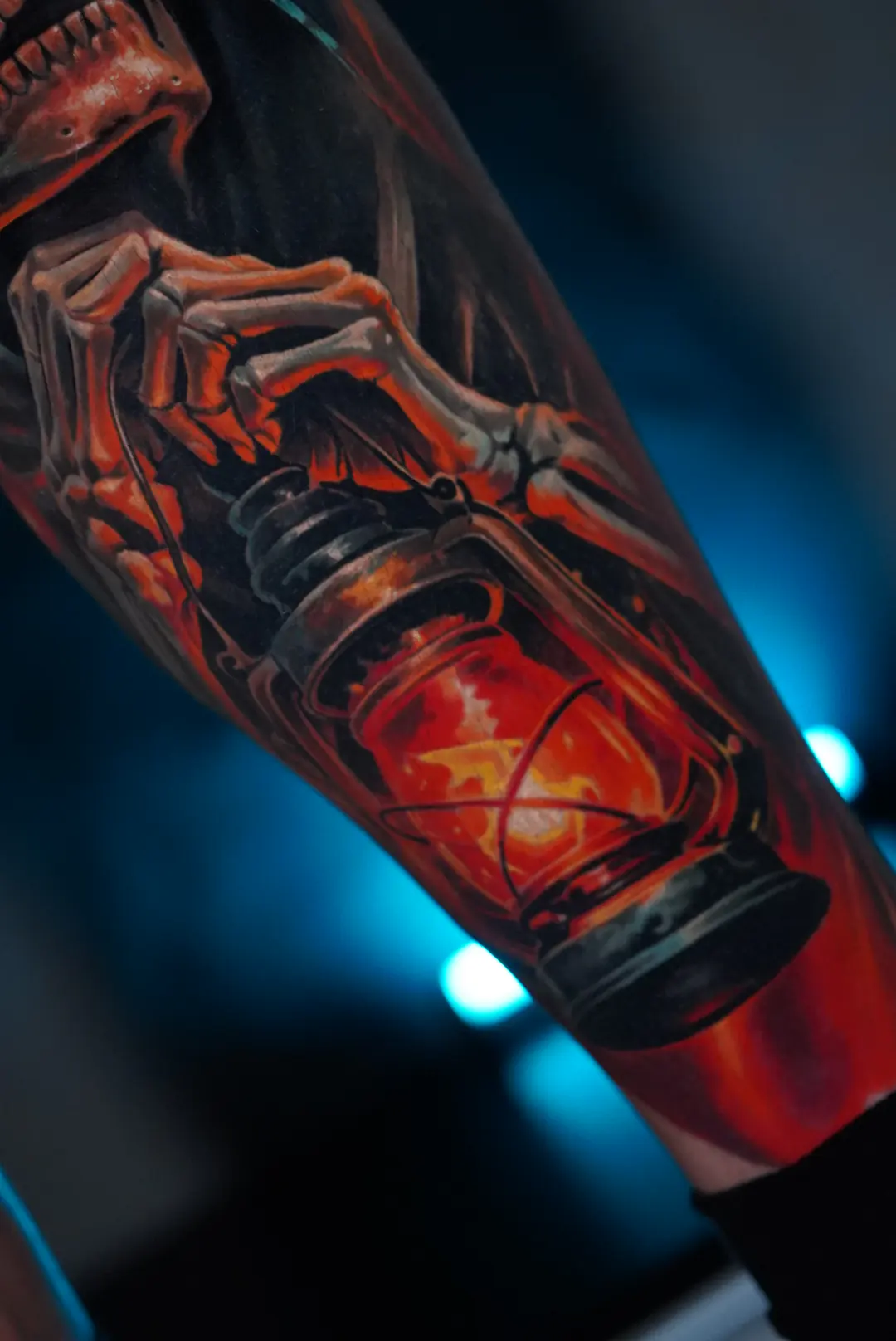 Santa Muerte tattoo, detail 2