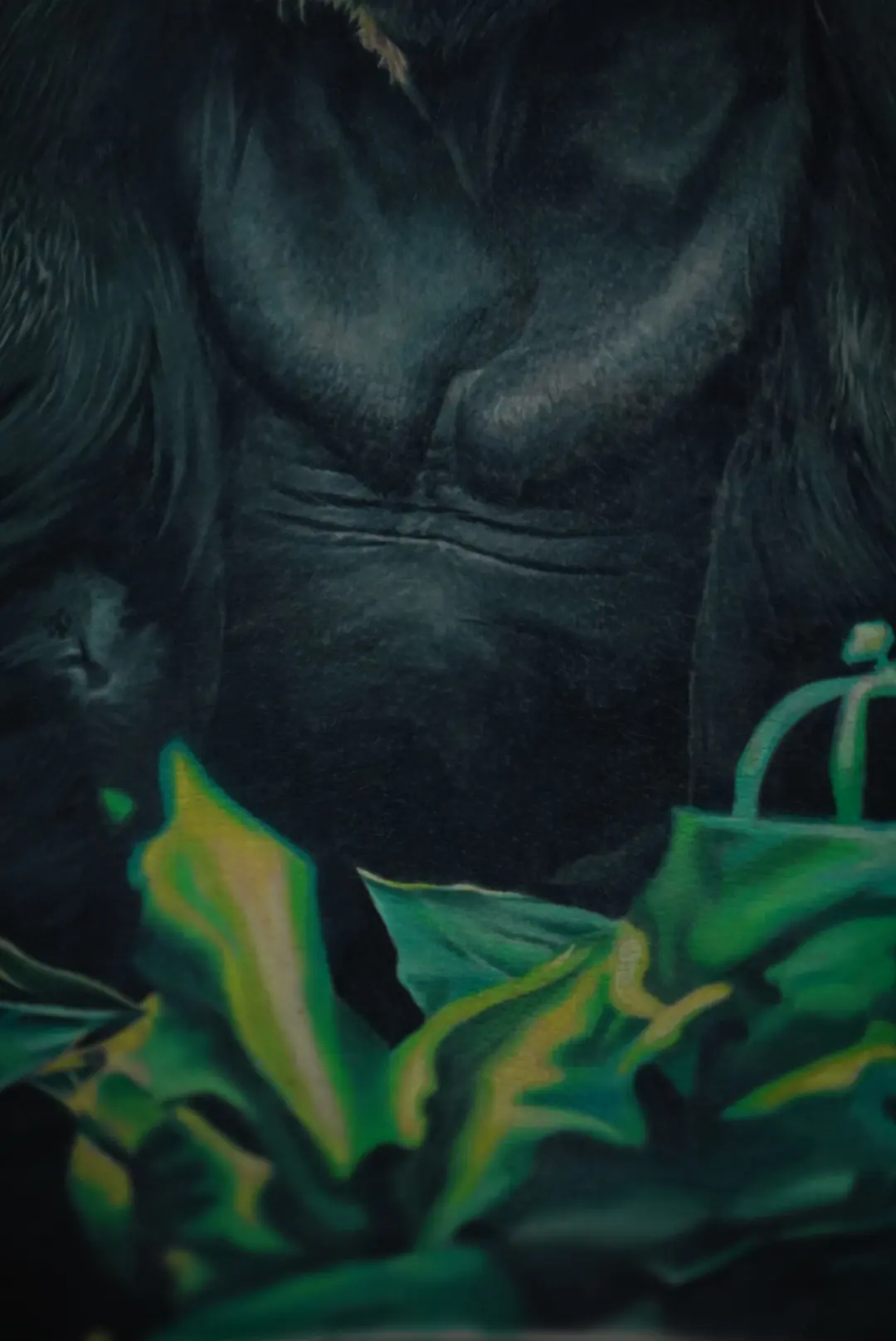 Gorilla Jungle Back Piece tattoo, detail 3
