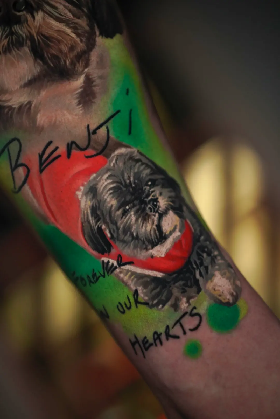 Dog Portraits pet portrait realism tattoo by Churchill
