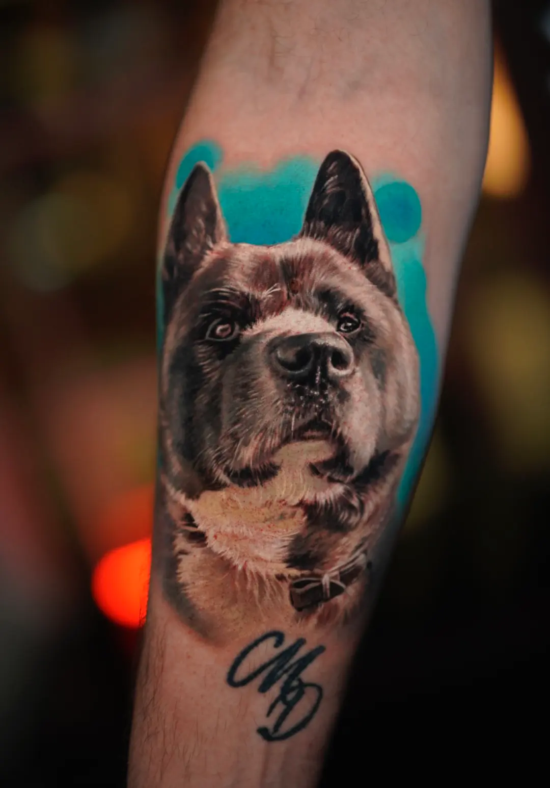 Dog Portraits tattoo, detail 4