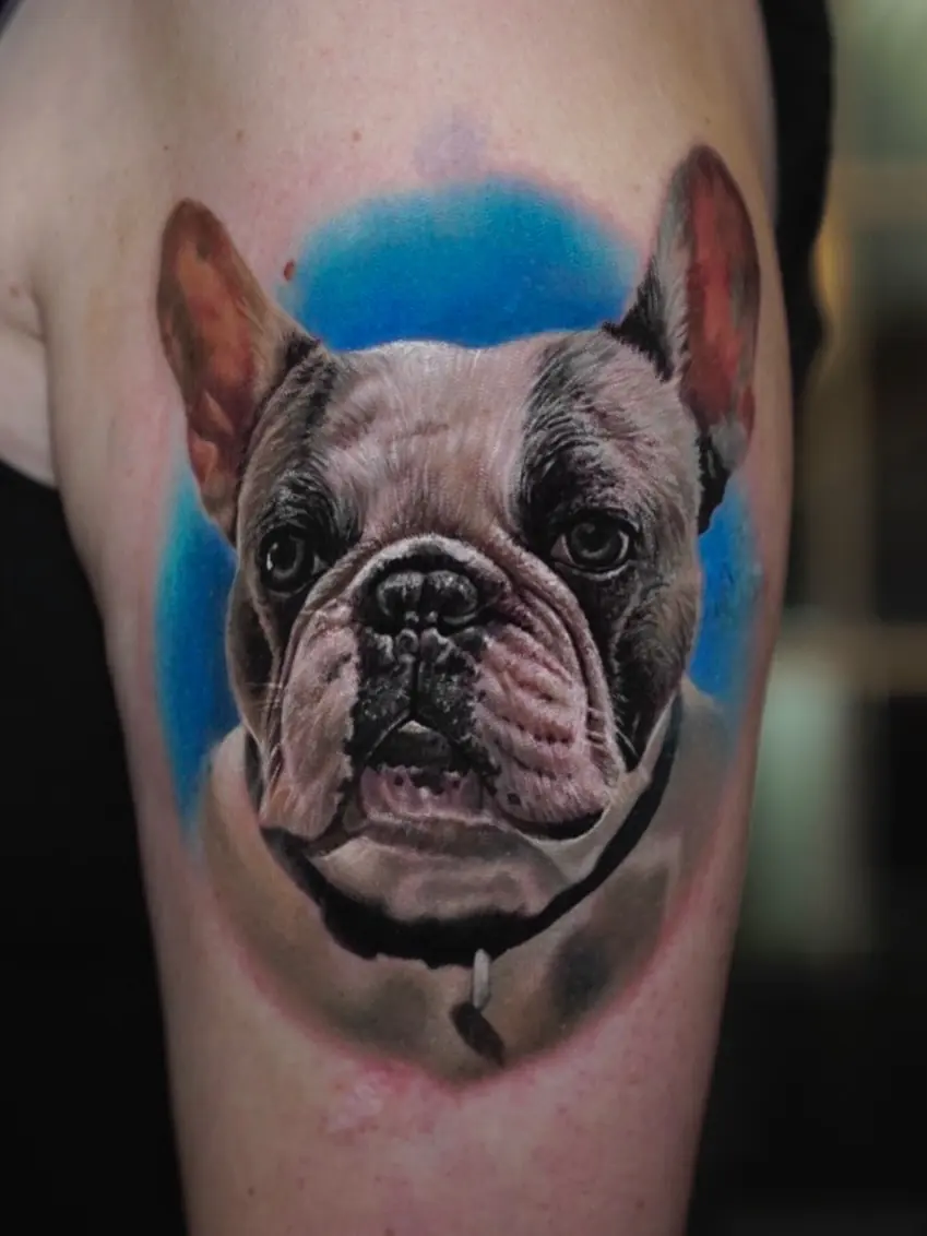 Dog Portraits tattoo, detail 7