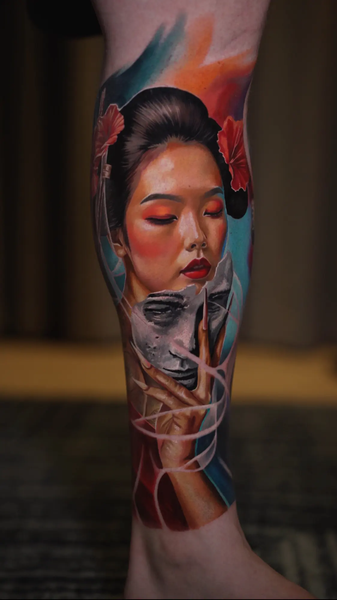 Fragmented Beauty tattoo, detail 2