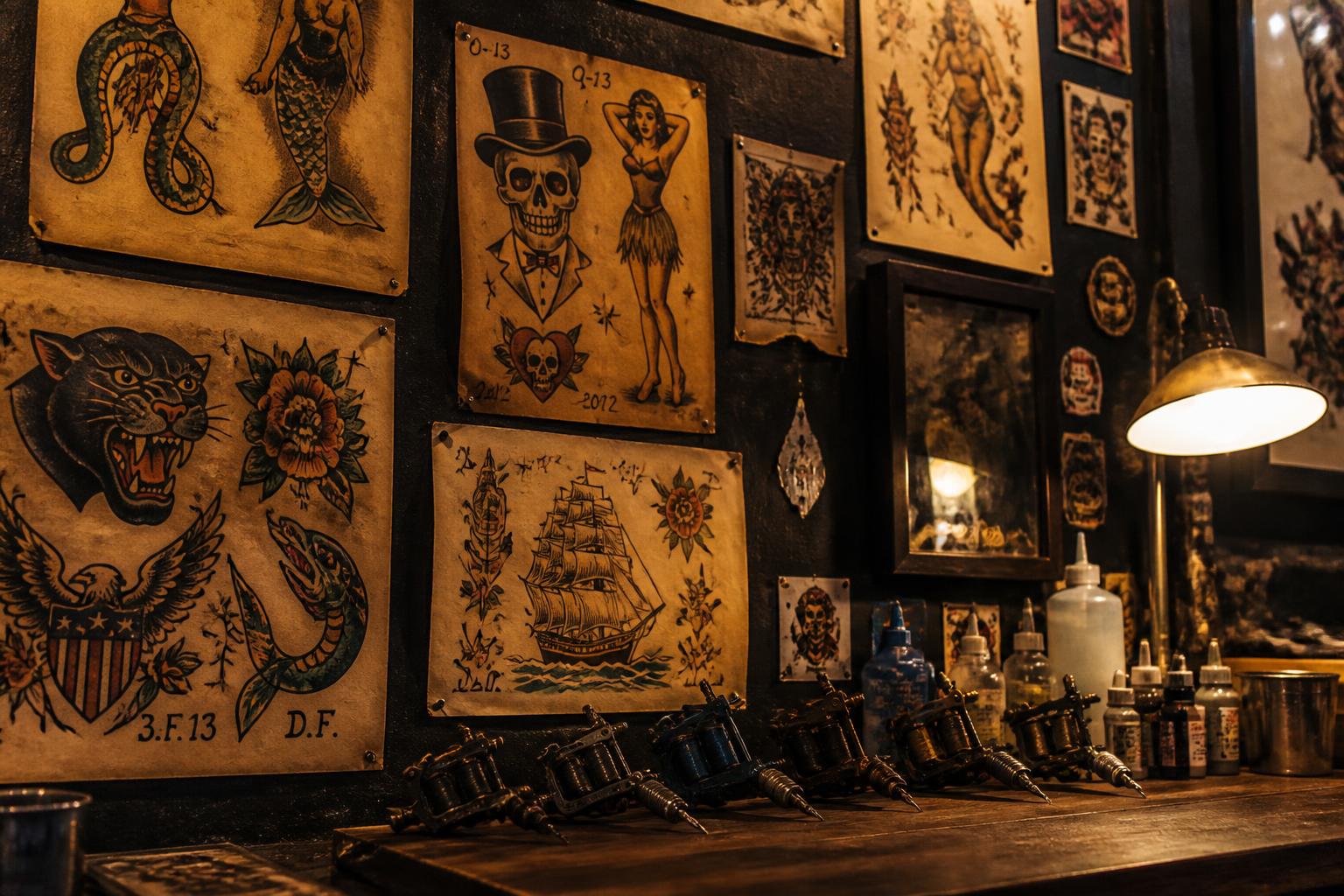 Inside the Churchill Tattoos studio in Exeter